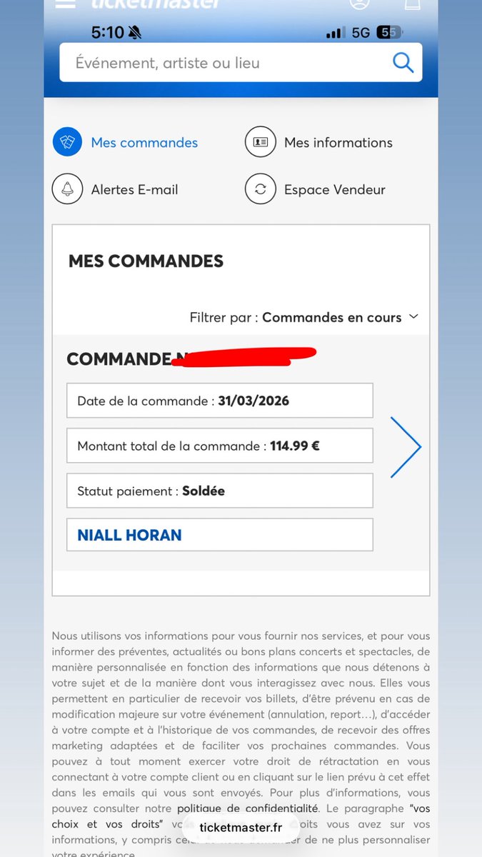 JessicaHoran77's tweet photo. Coucou tout le monde, je viens de retelecharger X, je vous met ce message pour vous informez que je vendais 2 places fosses pour Niall le 6 novembre à Paris. 
Faites passer merci 🫶🏼🫶🏼
#niallhoran #paris #concert https://t.co/kGMnmZsbUD