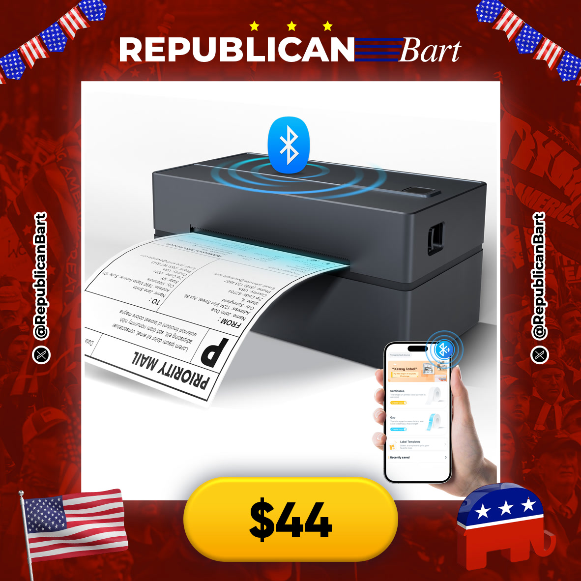 RepublicanBart's tweet photo. 🔥LABELING MADE EASY!🔥

🏷️ Thermal Printer 4x6
🔗 https://t.co/mmuZd7ALf9 https://t.co/peR7zDgJLQ