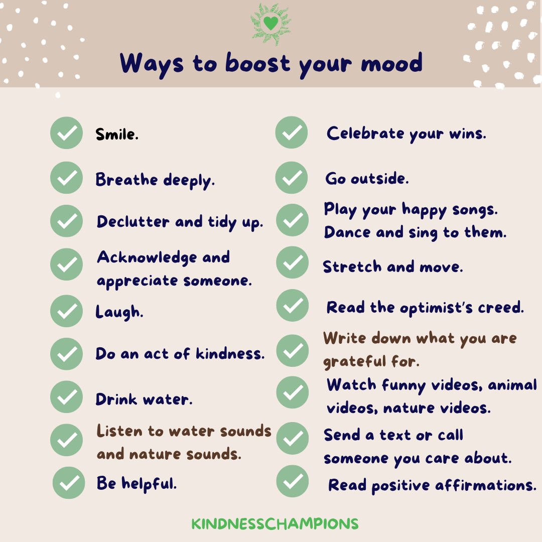 KindnessChamps's tweet image. "If you are reading this, I wish you a day filled with kind people, lots of smiles, and unexpected blessings." Unknown

Hey fantastic people🥰

We sure hope you give your mood a boost and bring some happy your way🥳
#youmatter #loveyou #boostyourmood #happy #wahooforyou❤️