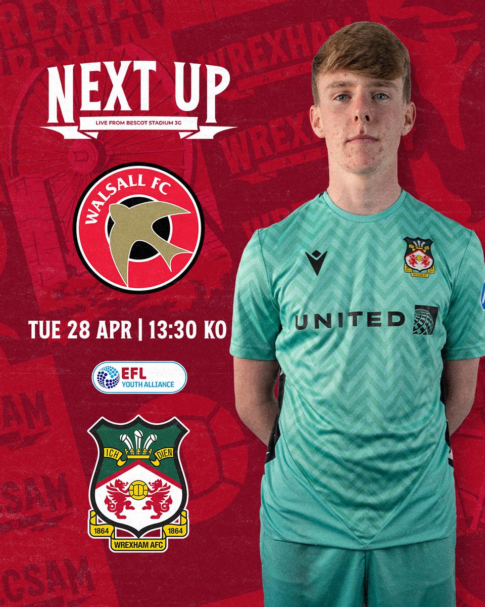 Academy_WAFC's tweet photo. It's Walsall up next for the Under-18s 👊

🔴⚪ #WxmAFC https://t.co/QpC4trPPVy