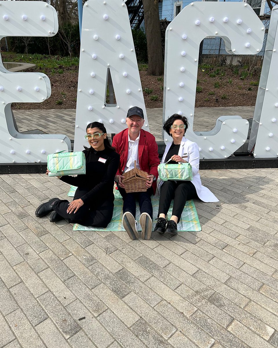 Celebrating National Picnic Day in Toronto where it is 7 degrees Celsius. We are pretending it is warm and sunny.