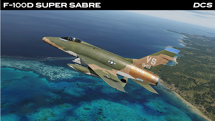 eagledynamics's tweet image. The DCS: F-100D Super Sabre brings a new Cold War icon to DCS. The first U.S. fighter capable of sustained supersonic speeds in horizontal flight, the “Hun” built its legacy on being a capable strike and close air support fighter-bomber, particularly over the jungles of Vietnam.