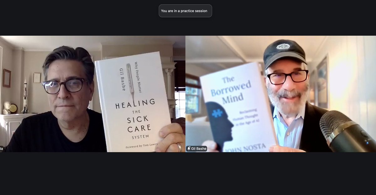 JohnNosta's tweet image. ⚡️I've learned more from @Gil_Bashe than just about anyone I've ever met. His friendship and collaboration means the world to me.

📖His book Healing the Sick Care System is a must read.

a.co/d/03OKHgQm

#AI #medicine #heathcare