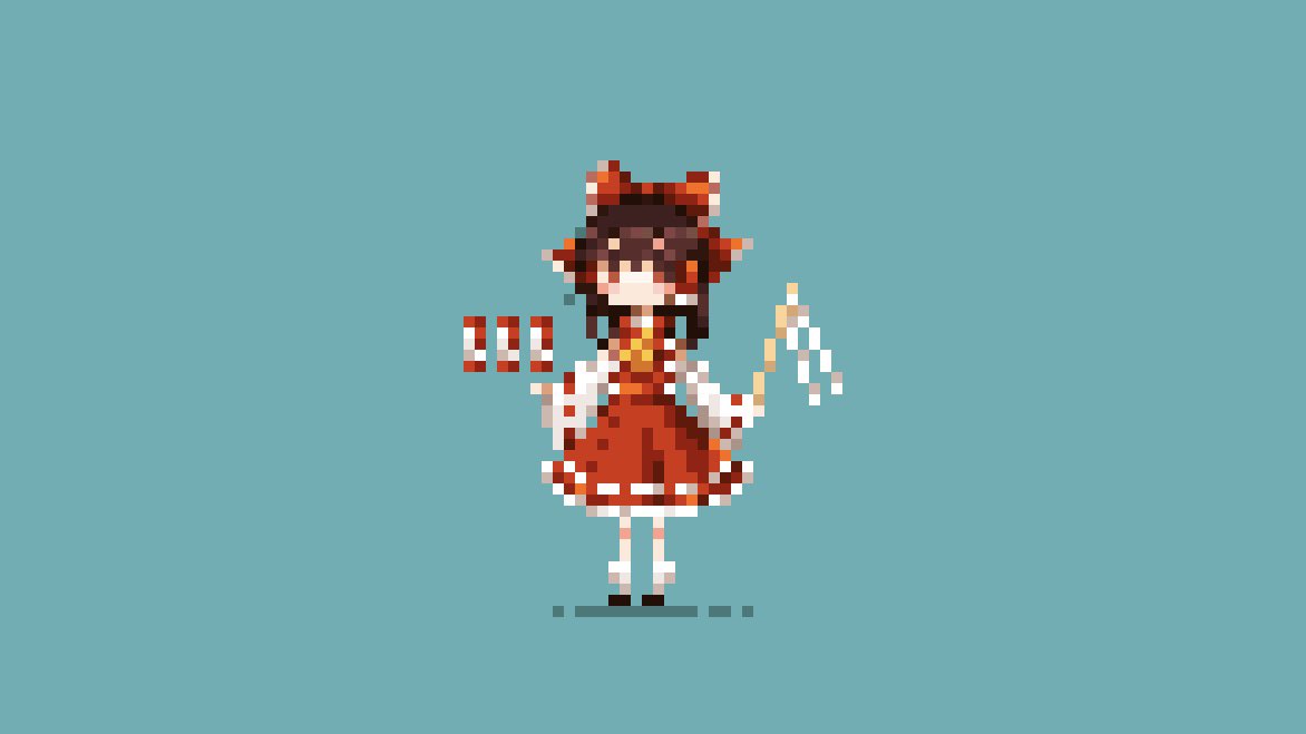 LunRan_'s tweet photo. 博麗霊夢 #pixelart #東方Project https://t.co/NgAbyBuz1Y