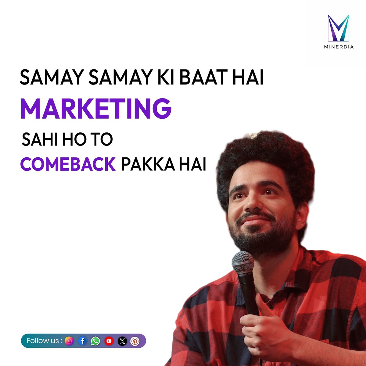 Minerdiastudio's tweet image. Slow phase?
Fix the approach.

This too shall pass. 
.
.
#brandgrowth #marketingstrategy #digitalmarketing #comeback #strategy #growonline #branding #MinerdiaStudio