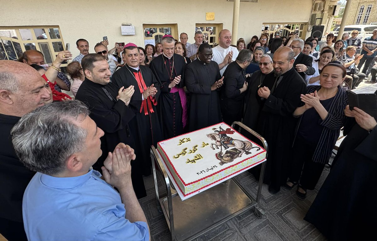 baselyaldo's tweet photo. St. George Feast - Baghdad 24 April 2026
الاحتفال بتذكار مار كوركيس في كنيسته ببغداد الجديدة https://t.co/R0FgLESa2P