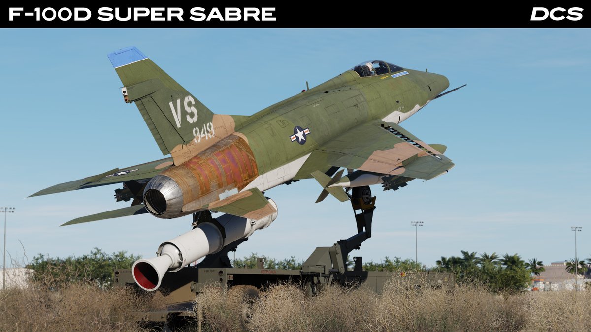eagledynamics's tweet image. The DCS: F-100D Super Sabre will also introduce the unique Zero-Length Launch (ZELL), recreating the Cold War concept of rocket-assisted launches from mobile platforms without a runway. Don’t miss the 30% pre-order discount   digitalcombatsimulator.com/en/shop/module…
