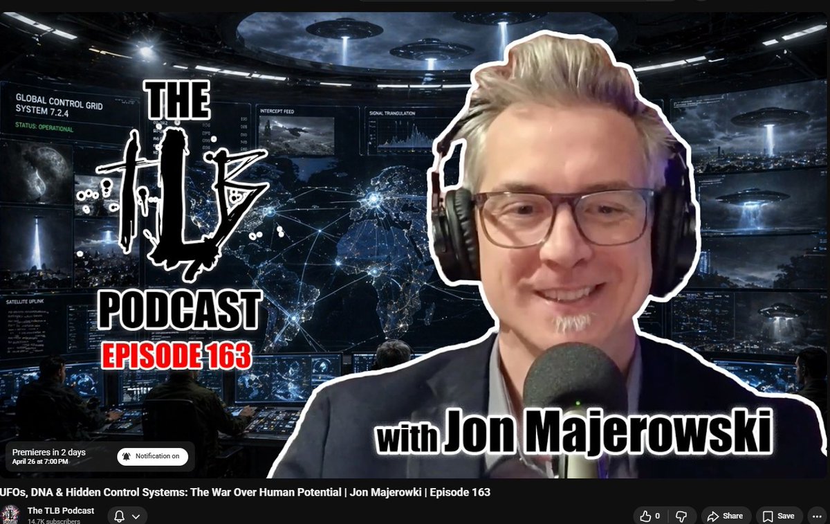 JonMajerowski's tweet photo. This drops on 4/26 - LINK BELOW @thetlbpod  #ufotwitter #contactandcontrol https://t.co/4pRnYS0JHp