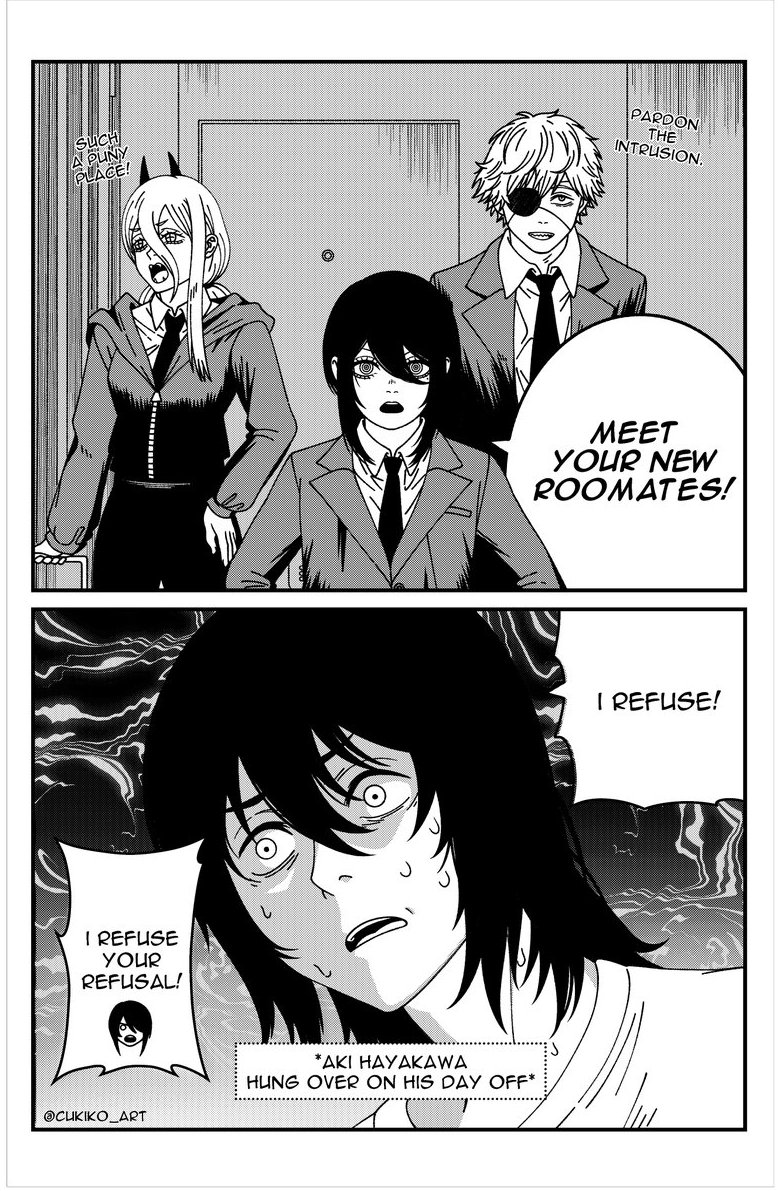 Cukiko_Art's tweet photo. Poor Aki can never escape them! 😭

Episode 1: Cramped Home

New series I'm making, more info in the second page!

#chainsawman #チェンソーマン https://t.co/Jdv5fFOOCm