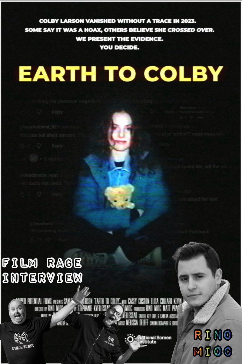 filmrageyyc's tweet image. Earth to Colby will be showing at the @CUFF playing Saturday April 25 at 3:30 pm
Make sure to grab yours at calgaryundergroundfilm.org before they sell out.

#listen to our interview with @
open.spotify.com/episode/3V7fTw…

Find Rino 👇
rinomioc.com