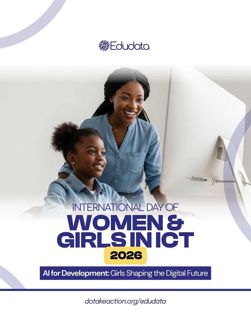 data4devt's tweet photo. This International Day of Women &amp; Girls in ICT is a global reminder that technology is better, fairer, and stronger when girls are in the room.

This year's theme: AI for Development: Girls Shaping the Digital Future🌍

#GirlsInICT #WomenInTech #NigeriaInTech #AIForDevelopment https://t.co/6Rx3YAHdru