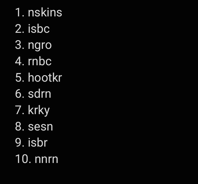 Mimi's top 10 ships too yaaay