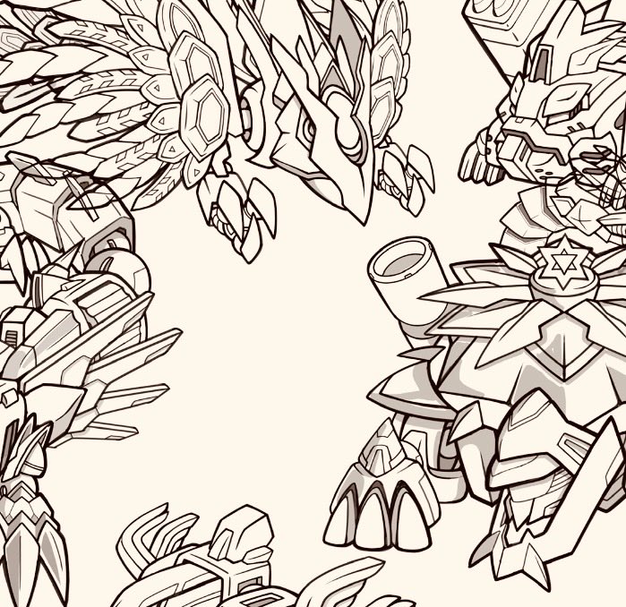 ロボットいろいろ描き描きしてますが、
立体構造の捉え方とかまぁ難しいこと🙄
あらためてガンダムの
デザインのすごさが染み渡る✨
すごく勉強になる🐓