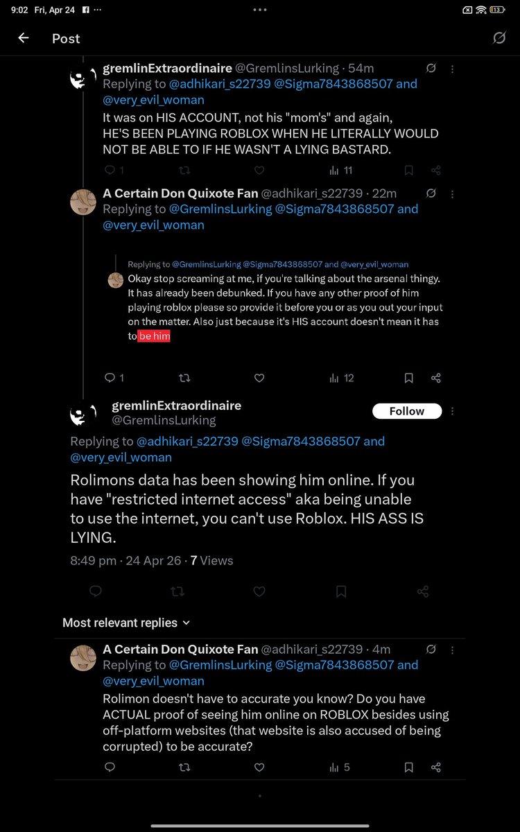 A Certain Don Quixote Fan (@adhikari_s22739) / Posts / X
