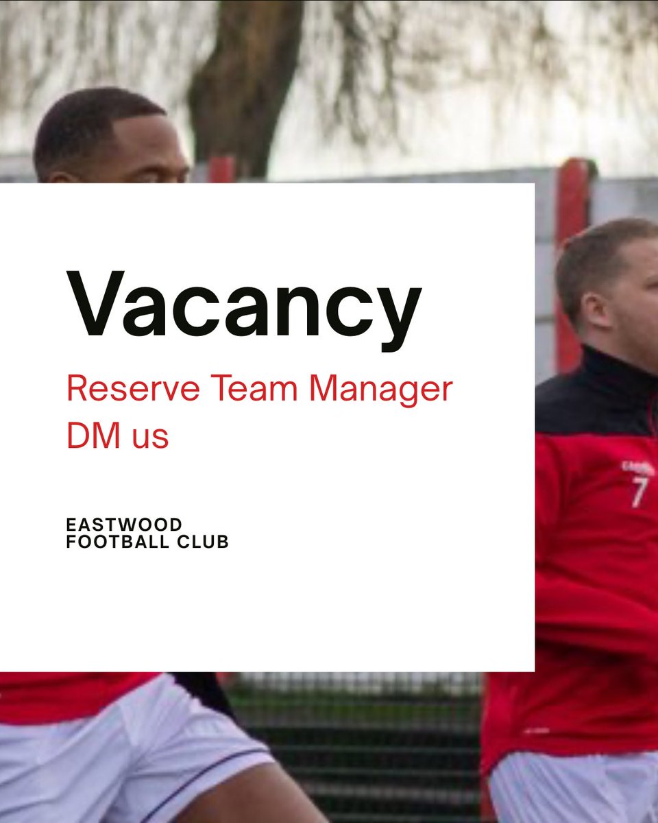 ECFCAcademy_'s tweet photo. We’d love to hear back from you.
Interested? Message us directly! 

 #eastwood #volunteer #footballmanager #eastwoodfootball https://t.co/ATclAYp9vo