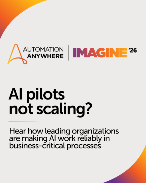 SimonKNicholson's tweet photo. At Imagine 2026, enterprise leaders across industries are showing how agentic automation is moving organizations beyond pilots to systems that think, execute, and orchestrate real work across the business. Join us in Dallas: https://t.co/xgMGeIubFa https://t.co/72y3yZc0k0