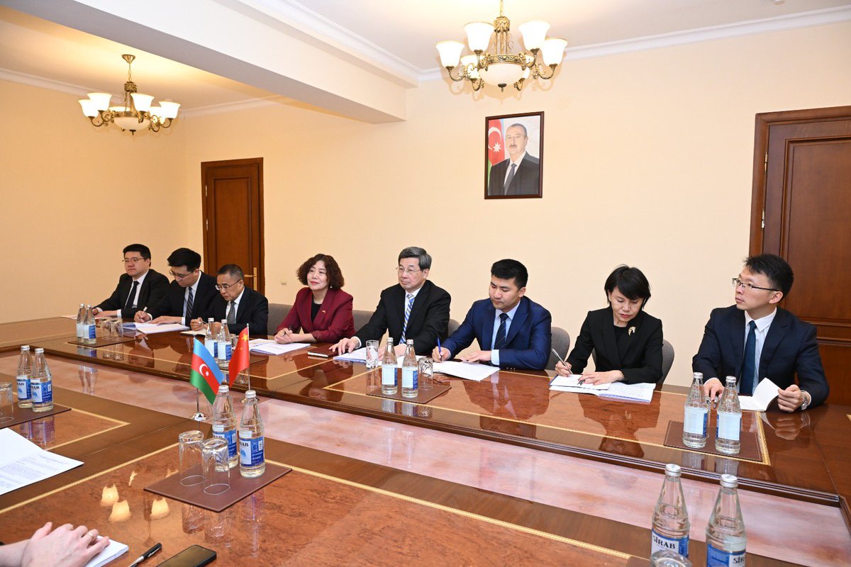HikmetHajiyev's tweet photo. Based on the comprehensive strategic partnership between Azerbaijan and China with Mr. Zhuang Rongwen
Minister of the Cyberspace Administration of China we discussed bilateral cooperation between our countries in the field of digital development, social media and fight against disinformation and deepfakes