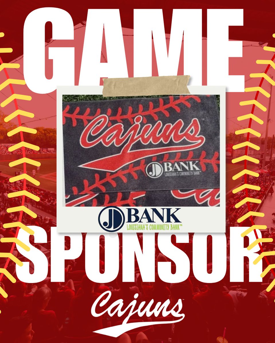 UL_RCSP's tweet photo. It’s rally time, Cajun Nation! Grab your @myJDBank  rally towel tonight at @RaginCajunsSB and bring the energy to the ballpark! https://t.co/Mn7JkM8RI9