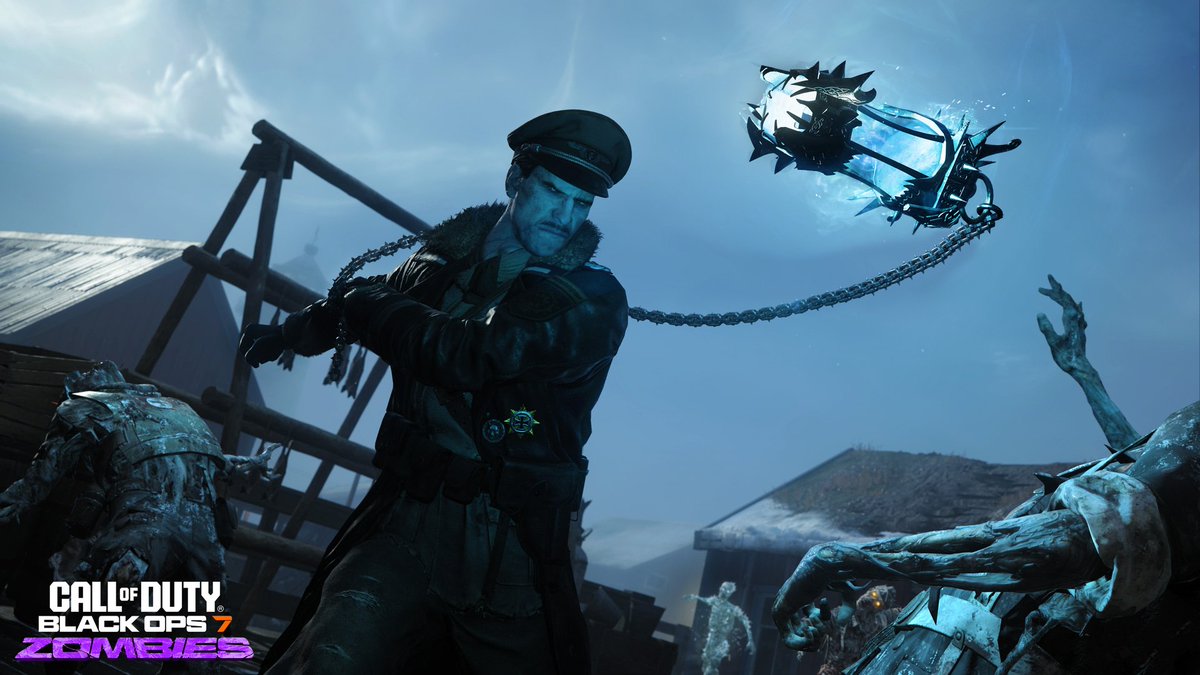 CoDZombHistory's tweet image. 🧊 NEW Wonder Weapon Coming to #BlackOps7 #Zombies Totenreich in Season Three Reloaded: JOTUNN STAR

A Norse artifact fortunately hidden from Group 935’s covetous hands by those on the island familiar with its myths and “old ways,” the Jotunn Star casts light and deadly fire.