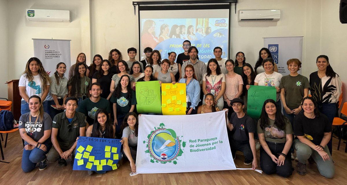 UNDP's tweet photo. When young people are empowered, they not only address challenges but redesign systems for a more inclusive &amp; resilient future.

From biodiversity to clean energy, here's how 5 young leaders are driving real systems change aligned w/ our upcoming #HDR2026. https://t.co/BM7HgxSp9o https://t.co/jnSckhYJAz