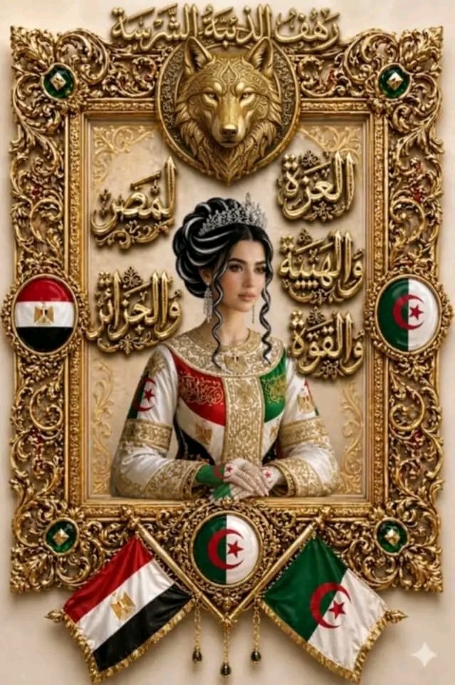 sofiane1792929's tweet photo. جمعة مباركة للجميع  سلام عليكم ورحمة                        بين الجزائر ومصر تاريخٌ من المجد لا يمتحى🇩🇿🇪🇬،                   كُتب بتضحيات  دم الشهداء الأبطال.🇩🇿🇪🇬
أخوّةٌ راسخة، لا تهزّها حدود ولا تفرّقها  وعووود.🇩🇿🇪🇬
 داىما كتفًا بكتف في الشدّة قبل الرخاء🇩🇿.🇪🇬 https://t.co/u6vMVSVPtz