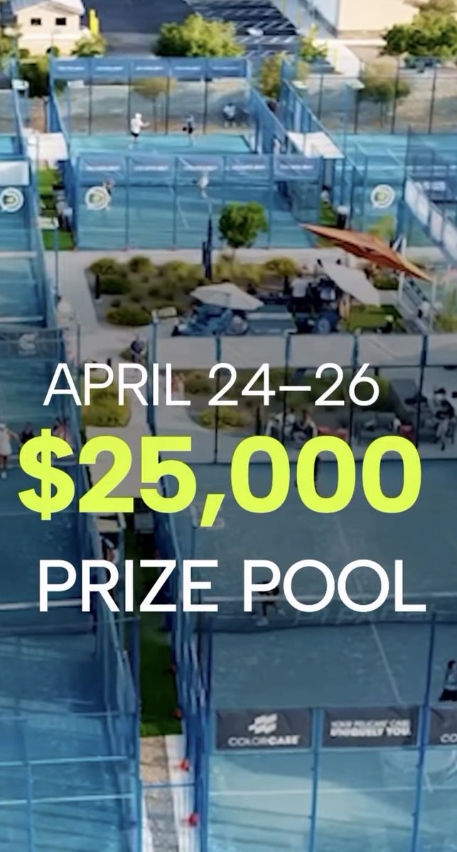 P1Padel's tweet photo. Today the courts come alive 🔥🎾

The 2026 @playbypoint Las Vegas Open, fueled by @estrelladamm_usa, starts NOW at P1 Padel Las Vegas.

3 days.
Elite competition.
$25K on the line 💰

Let the games begin 💥

#LasVegasOpen #USPA2000 #PadelUSA #P1PadelUSA https://t.co/m4THA6DJ89