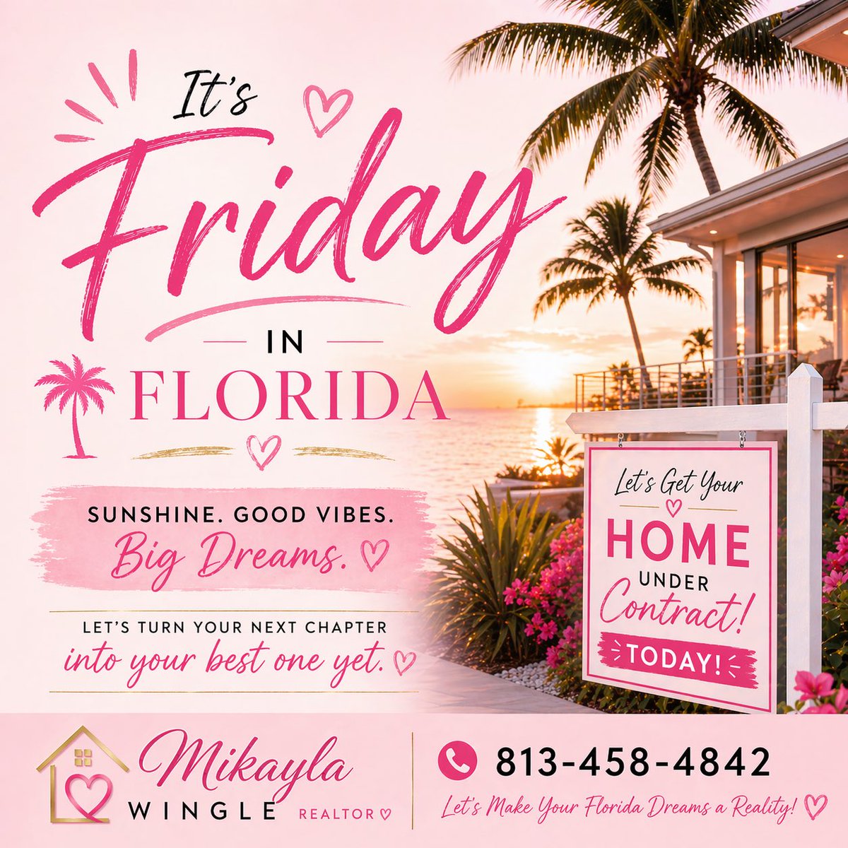 iLuvMiki's tweet photo. ☀️ Sunshine, palm trees, and new beginnings 🌴

🏡 If buying or selling is on your mind, let’s make it happen.

#TampaRealEstate #FloridaHomes #HomeMattersMost #mikaylawingle #agentwingle https://t.co/19SYYck3H9