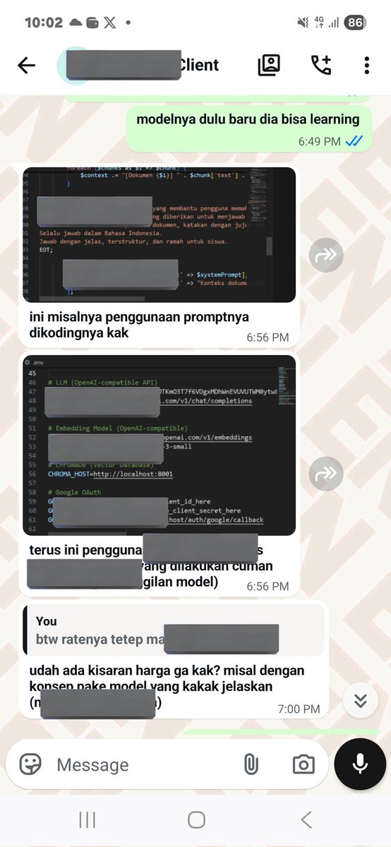 EN | JASA PEMROGRAMAN AI WEB MOBILE JOKI CODING tweet media