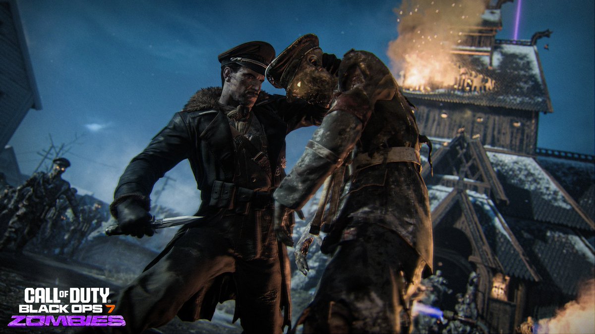 CoDZombHistory's tweet image. 🔥 NEW Trap Coming to #BlackOps7 #Zombies Totenreich in Season Three Reloaded: FLAMMENFALLE TRAP

After turning the power back on, Players can use this trap to set the undead ablaze. Upgrade the Flammenfalle to secure warmth during Special Rounds.