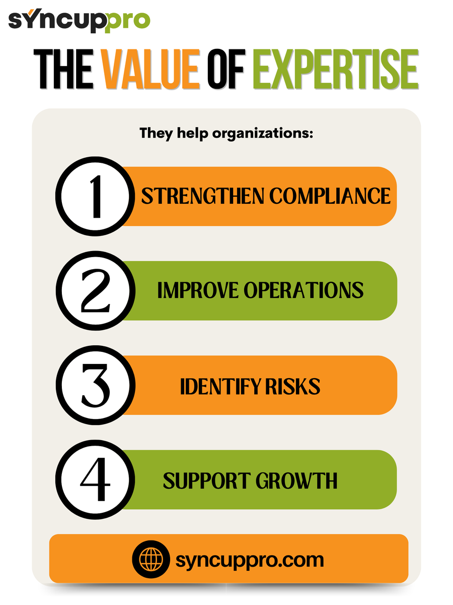 SyncupproH23086's tweet image. External experts add value
They strengthen compliance, improve operations, identify risks, and support growth. Collaboration drives better outcomes.
#ThirdPartyExperts #BusinessStrategy #ComplianceSupport #OperationalExcellence #ExpertCommunity #ProfessionalServices #Syncuppro