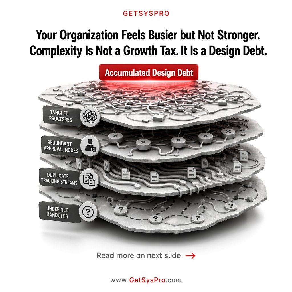 oblaktomo's tweet image. Unmanaged complexity is not a growth tax. It is accumulated design debt. Four categories produce the most drag. Visibility reveals all four.
getsyspro.com/newsroom/compl…

#Complexity #BusinessGrowth