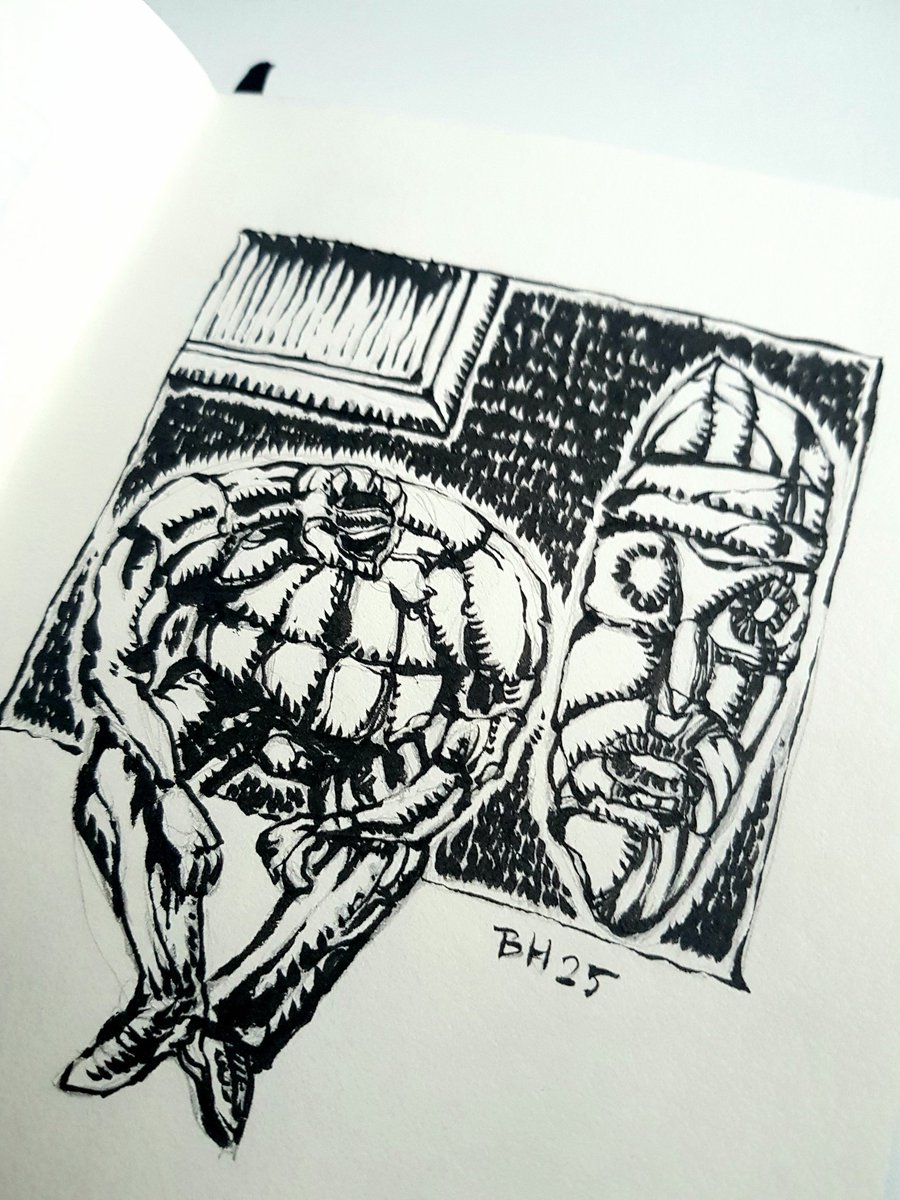 BerholtArt's tweet image. Dual, ink on paper. Black and white art. 
#art #inkdrawing #moderndrawing #originalart #artistontwitter