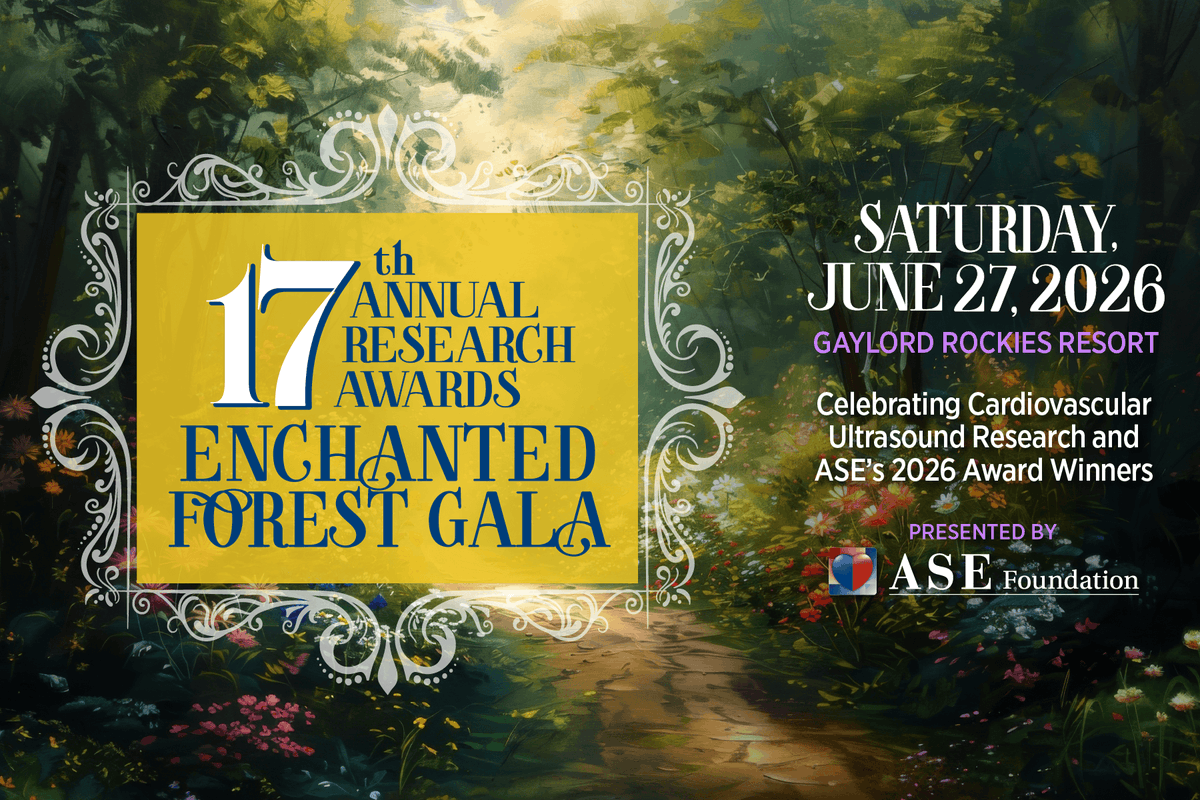 ASE360's tweet photo. The #ASEFoundation 17th Annual Research Awards Gala is ALMOST sold out!
Join us during #ASE2026 on the evening of June 27 to celebrate #CVUltrasound research and honor ASE’s 2026 award winners. Get your ticket before it's too late. https://t.co/9w7Txmrdup https://t.co/0K64YGsbQo
