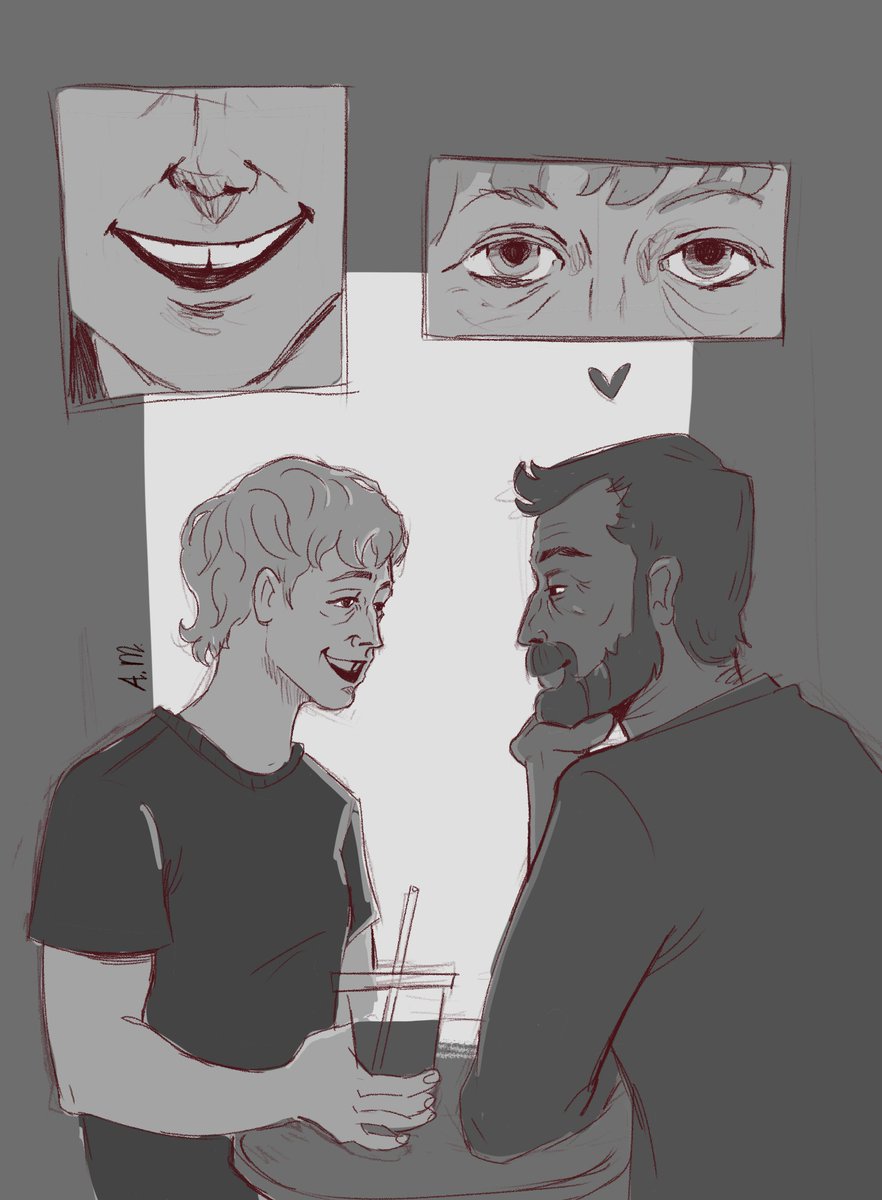 PlantCastle's tweet photo. I Asked for huckleronny suggestions on tumblr. Someone asked for a coffeedate. 😊
#hucklerobby #thepitt #denniswhitaker #docterrobby #docterrobinavich #docterwhitaker https://t.co/B63nFsViNE