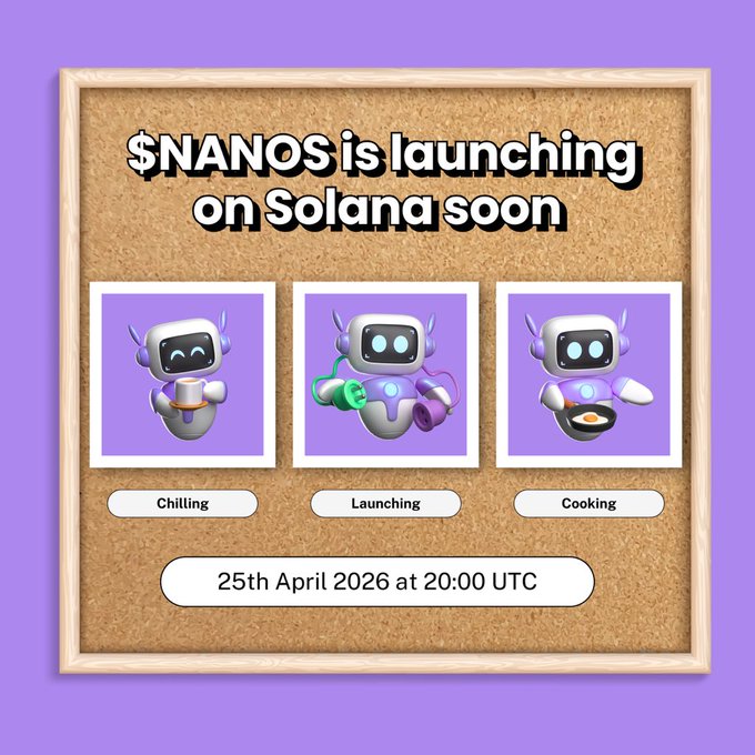 Presale tomorrow.

<a href="/NanosWallet/">Nanos</a> — April 25th | 20:00 UTC on Solana.

The wallet that works while you sleep is launching its token.

nanoswallet.vip

<a href="/NanosWallet/">Nanos</a> <a href="/NanosCreators/">Nanos Creators</a>