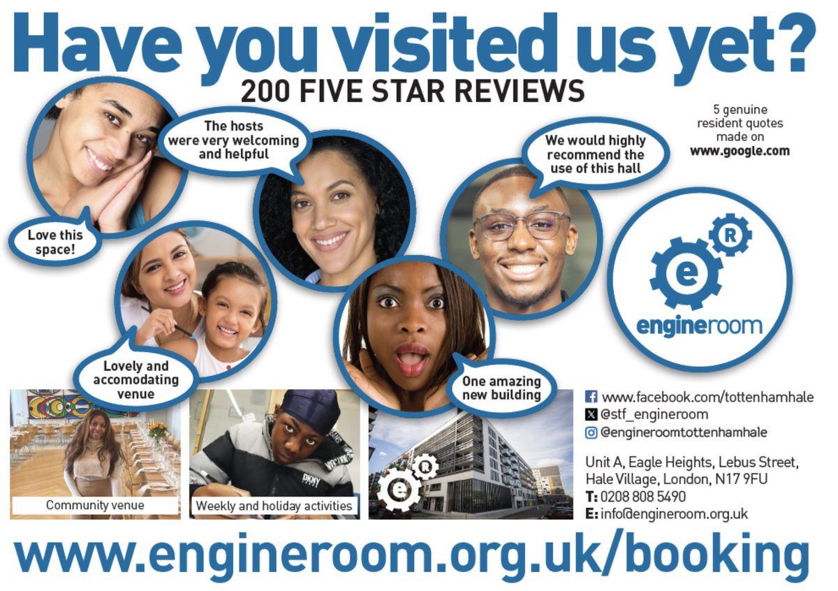 stf_engineroom's tweet image. #FridayFeeling Why not make a booking on our website engineroom.org.uk/booking for your special family event, company training or away day or for a party with friends. Whatever you need a space for, we are here for you. #TheEngineRoom