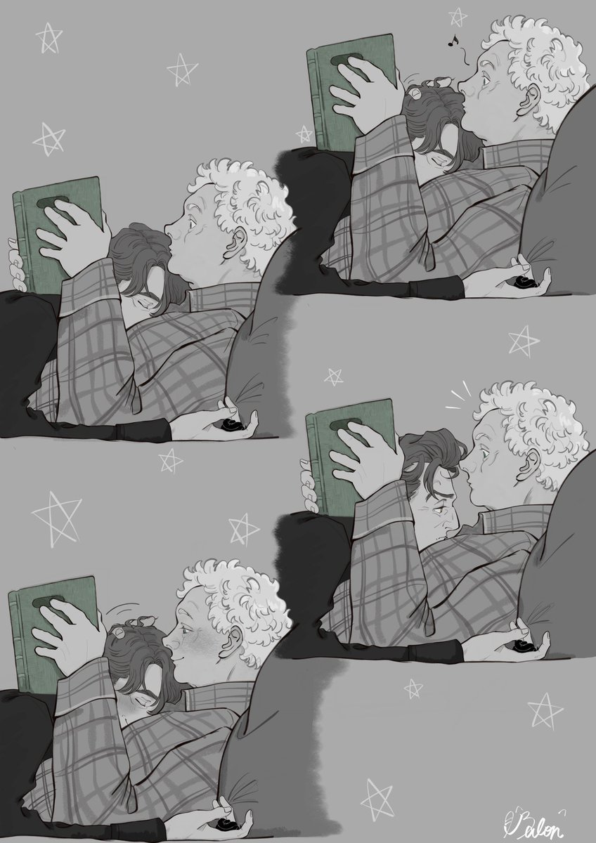 meow_st0815's tweet photo. 最近この4枚の通知が多いので再掲。
なんでだろ
#goodomensFanArt https://t.co/Vta1dinxnK