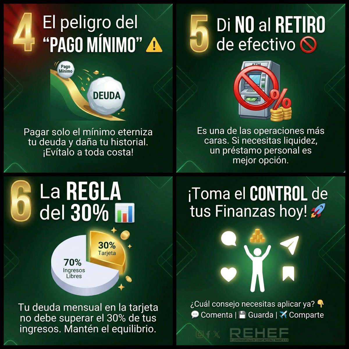 REHEFHN's tweet photo. Si tienes la inquietud de pedir tu primera tarjeta de crédito o no tienes las claves necesarias para saber si estás listo, en #REHEF te compartimos las siguientes recomendaciones. #educaciónfinanciera #finanzaspersonales #creditoresponsable https://t.co/BCazIV0wsv