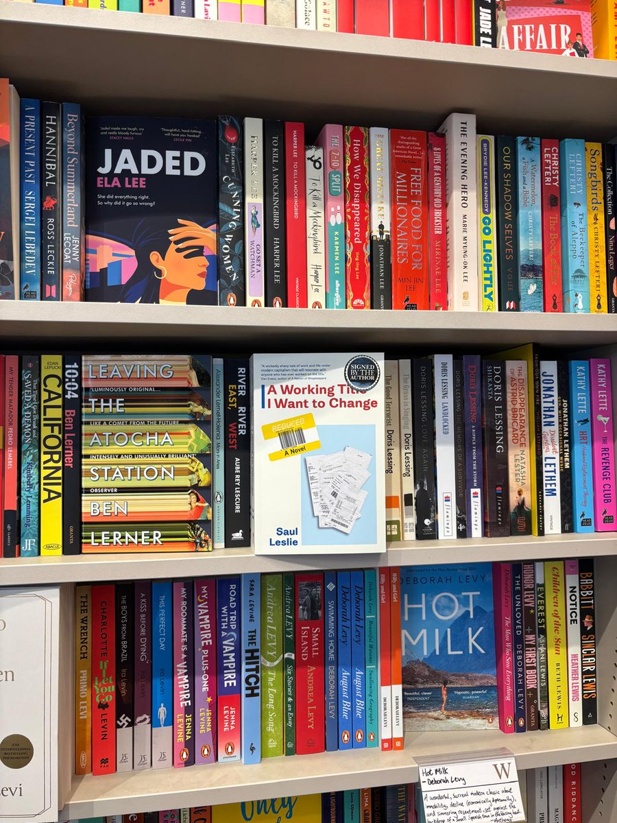 postpost_its's tweet photo. Lerner-Leslie-Lessing, company I plan to keep on plenty of book shelves. Thanks @Waterstones https://t.co/EMr7lNrIvb
