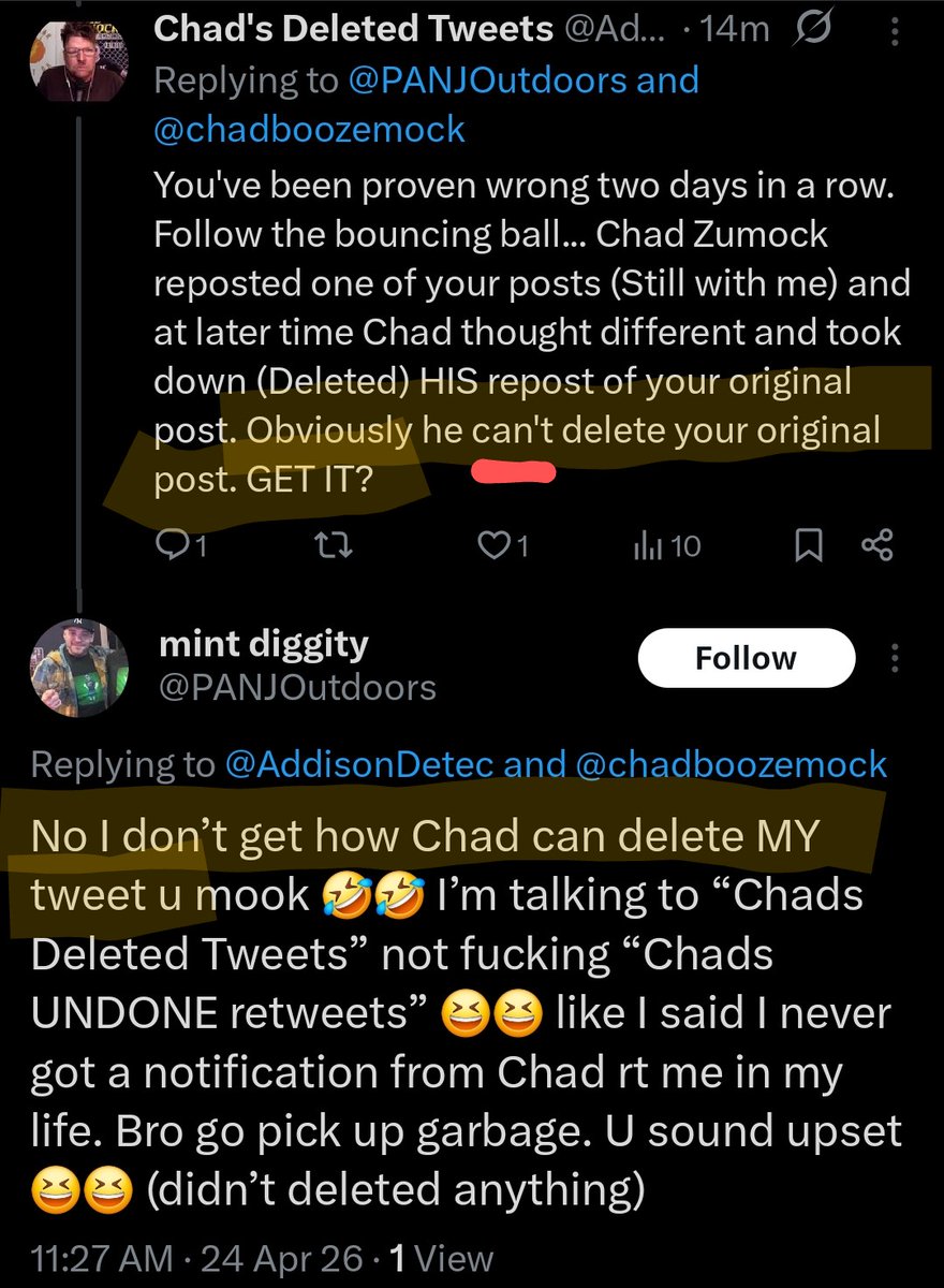 Chad's Deleted Tweets tweet media