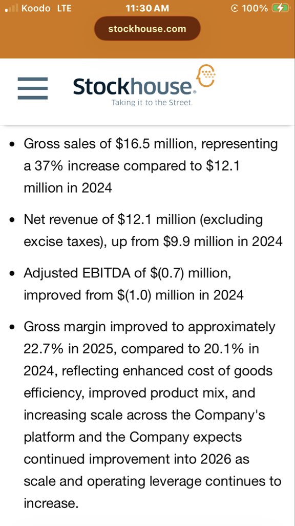 BaystreetBrian's tweet image. So the stock idea is $HERB.C $HERB  it came out with decent financials today for a 7.5 million MC micro cap. They’ve also had some good NRs over the past few days, including a new chairman. They seem to be doing everything right. And if you were part of my Discord, you would have