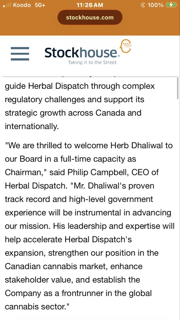 BaystreetBrian's tweet image. So the stock idea is $HERB.C $HERB  it came out with decent financials today for a 7.5 million MC micro cap. They’ve also had some good NRs over the past few days, including a new chairman. They seem to be doing everything right. And if you were part of my Discord, you would have