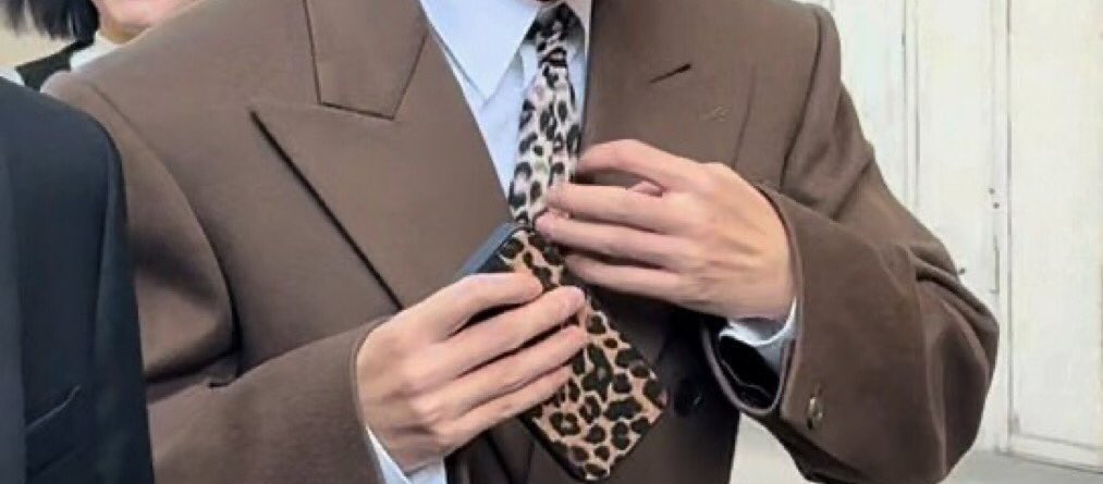 estampa de oncinha/leopardo ser muito importante pro taehyung e ele ter literalmente todas as peças possíveis no guarda roupa me cura em níveis…