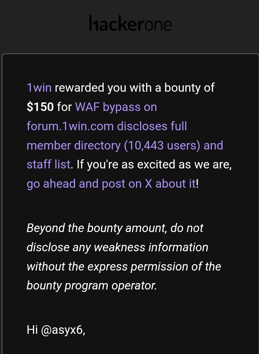 primeira bounty finalmente, desceram a severidade mas ta valendo
aguardando as outras triaged pagarem