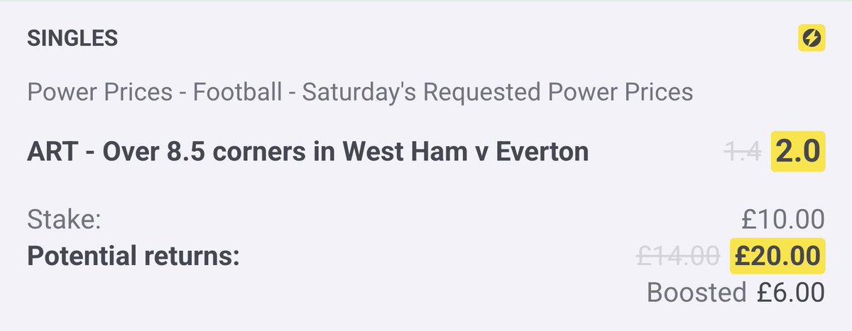 AndyRobsonTips's tweet photo. ⚡️ The Boost is stunning by the way, from 1.40 to 2.0.

Load it: https://t.co/czRVeY5laU

Even if you don't fancy the Train it could be a Super Boost for you.

Join Paddy Power to access and you'll also get £50 in Free Bets.

Claim: https://t.co/0BXAhfOaWq

18+, T&amp;Cs Apply. Ad. https://t.co/JnBay5qoty