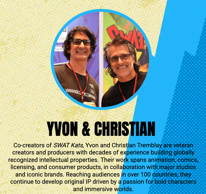 TheSWATKats's tweet image. #SWATKats co-creators Christian and Yvon Tremblay will be at the #Mumbai #ComicCon, 9th–10th May 2026, held at the
Jio World Convention Centre 🗓️ Learn more at ▶️ comicconindia.com/all-cities-mai…