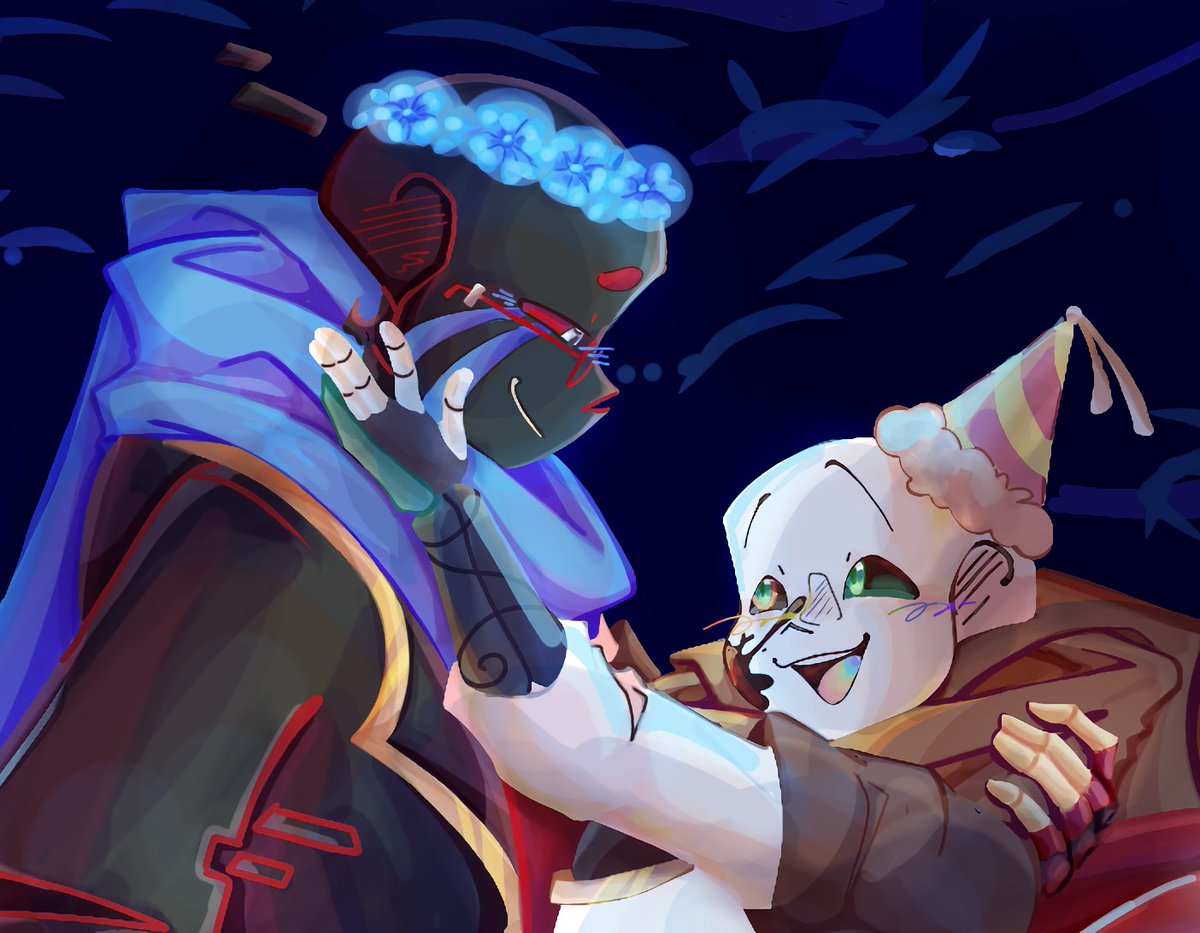 ⭐°|Remember I have commissions open 👀☝l°⭐

--A little drawing to celebrate my favorite skeleton Ink's birthday, along with Error <3! ⭐💛--

I hope you like it :D! It took me a while and I put a lot of effort into it, hehe u, w, u ⭐
#Errorink #Errorsans #Inksans #Underverse