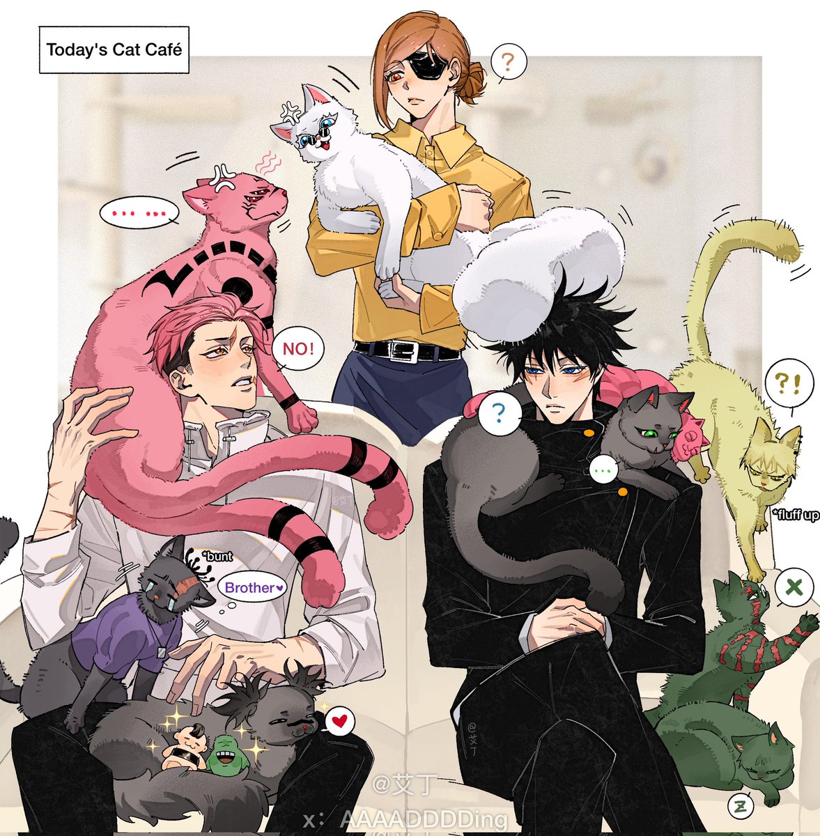 Cat café 5.0 #JujutsuKaisen #jjk