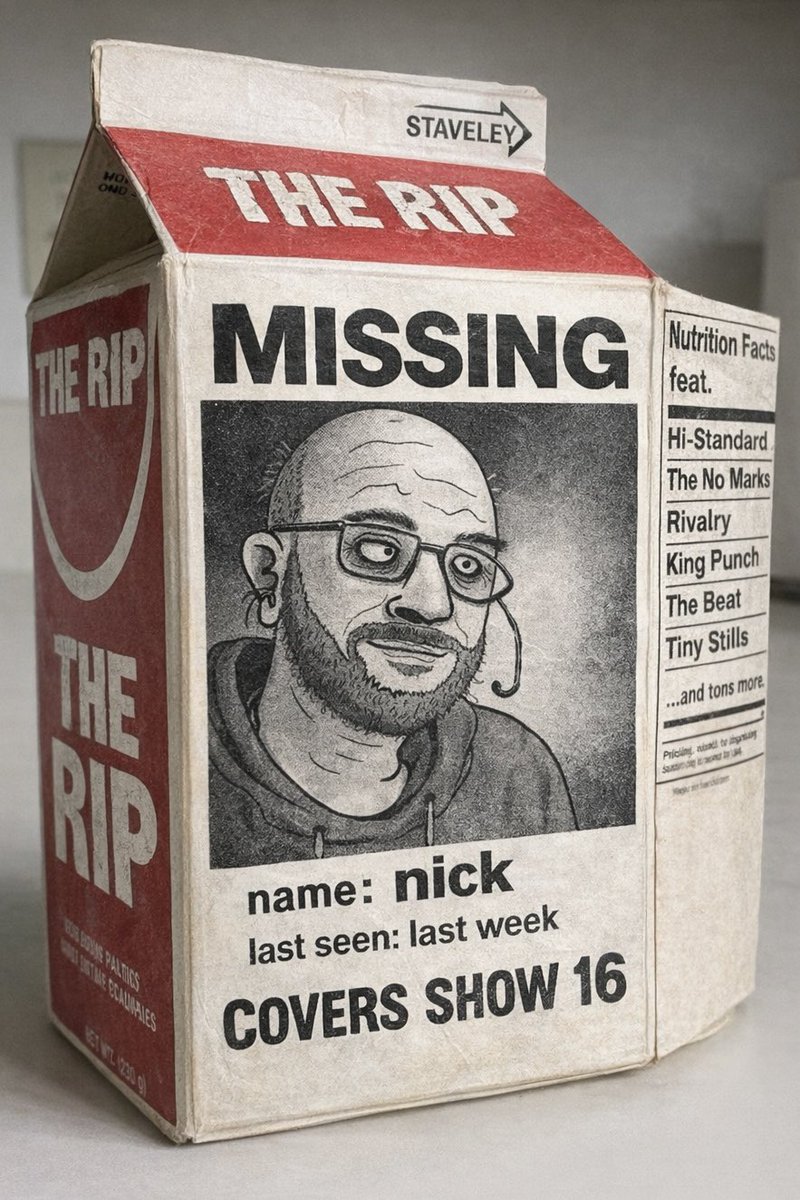 TheRipRadio's tweet image. Another covers show?  Dairy!? (“Dare he” …that’s what I was doing there).

Milking it, with 🐄🥛COVERS SPECIAL 16🥛🐄, next week.

Soz.

🔥🐮🔥

#punk #ska #hardcore #staveley #underthecovers