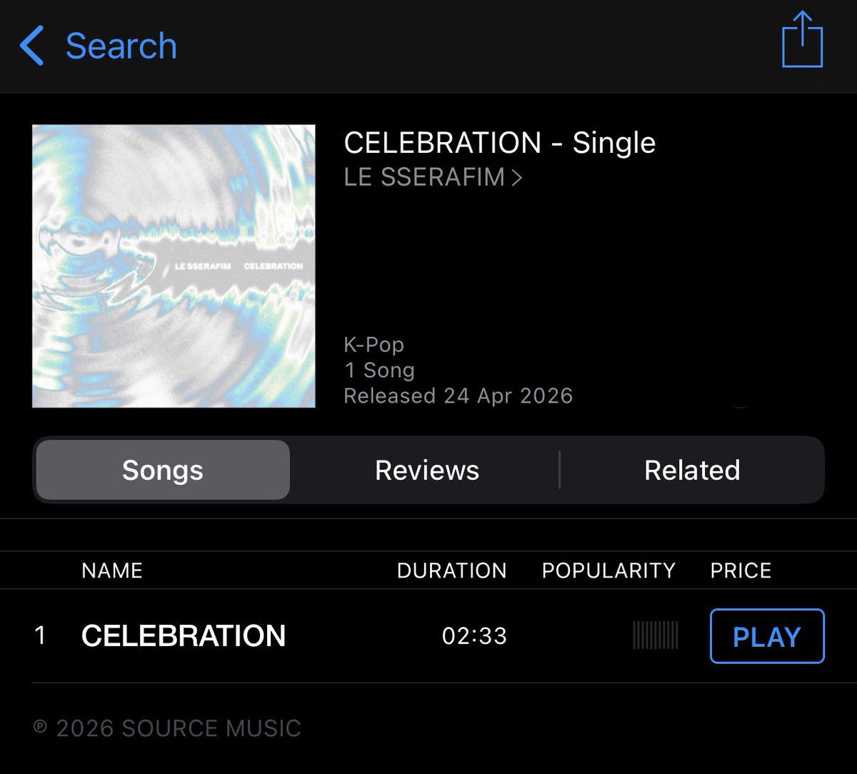 FEARNOTs don’t forget to buy CELEBRATION on iTunes ⭐️